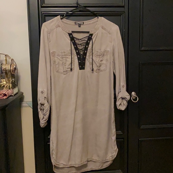 Express oversized shirt dress - Picture 4 of 7